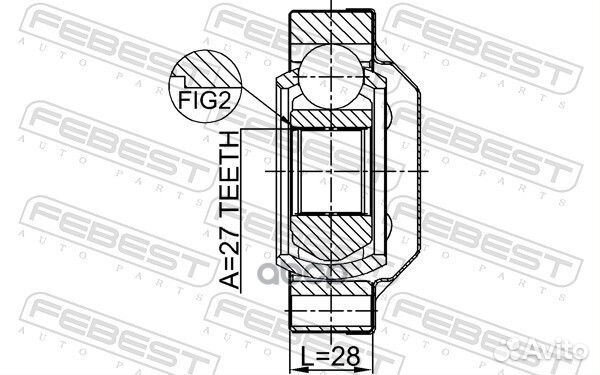 ШРУС 1611-001R 1611-001R Febest