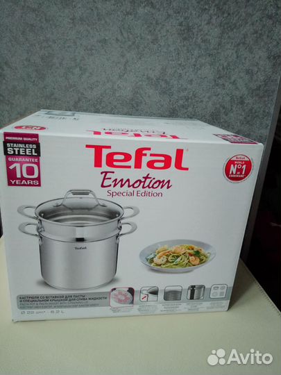 Кастрюля с дуршлагом tefal