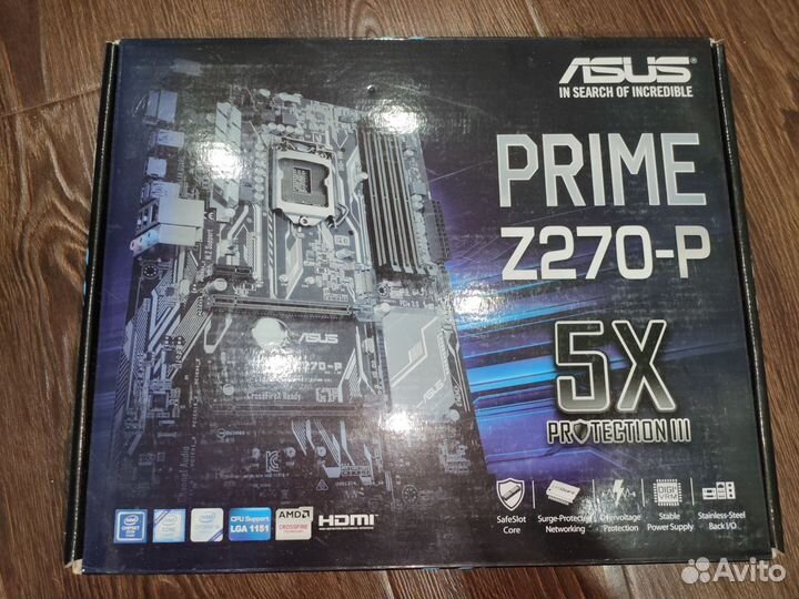 Связка Asus Prime Z270-P LGA 1151, intel g3900 box