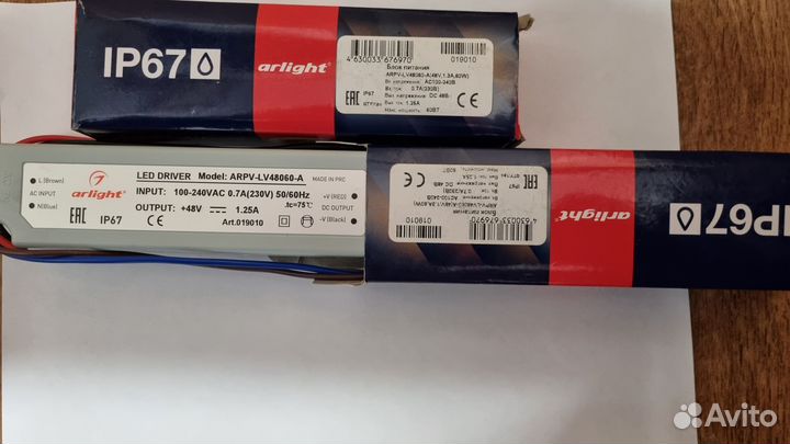 Блок питания arpv-LV48060-A (48V, 1.3A, 60W) Arlig