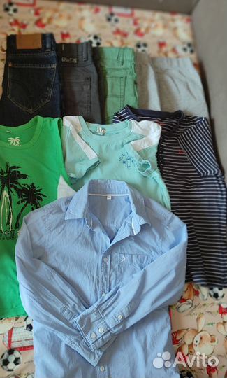 Вещи пакетом на мальчика 122 128