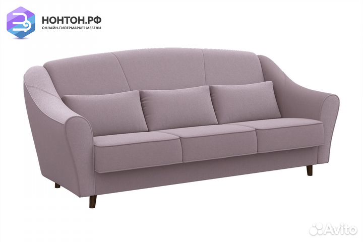 Диван книжка Оливер светло-розовый