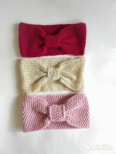 Новые повязки на голову для девочки хлопок меринос
