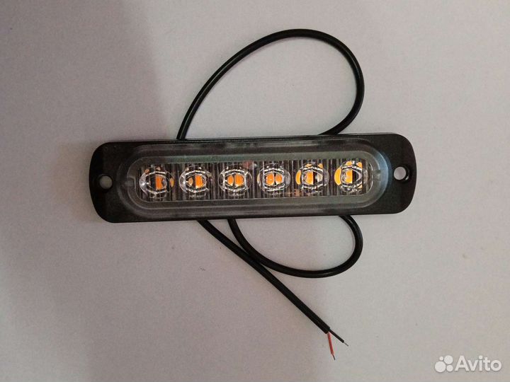 Предупреждение лампа, 12B-24B,6 светодиодов