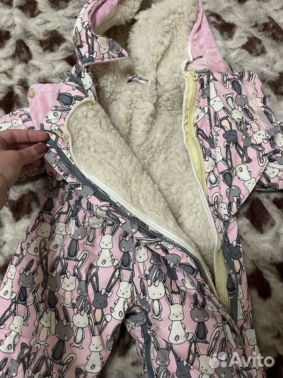 Зимний комбинезон для девочки на 1-2 года