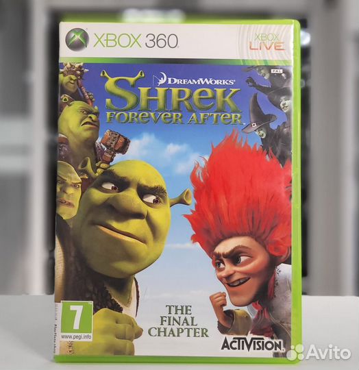 Shrek Forever After (xbox 360, бу, уцен)