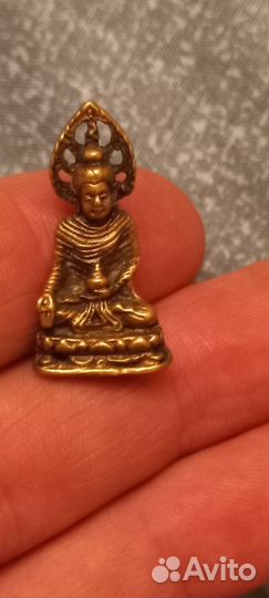 Буда миниатюра бронза