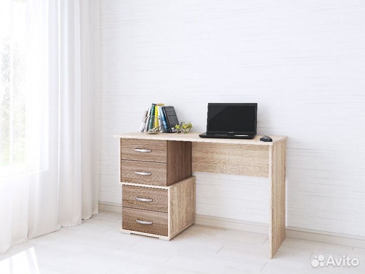 Стол письменный для обучения Шимо тёмный/Сонома