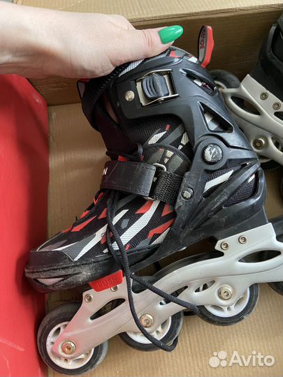 Роликовые коньки, раздвижные 31-36р