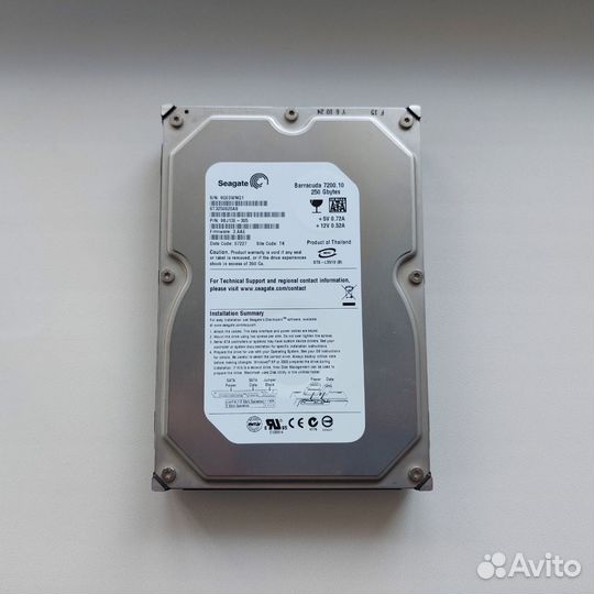 Жесткий диск Seagare Barracuda 250 GB