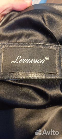 Кожаный пиджак мужской 52-54 размер