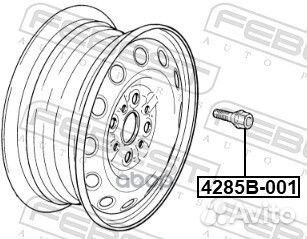 Болт колесный LADA 2108 1984-2003 febest 4285B-001