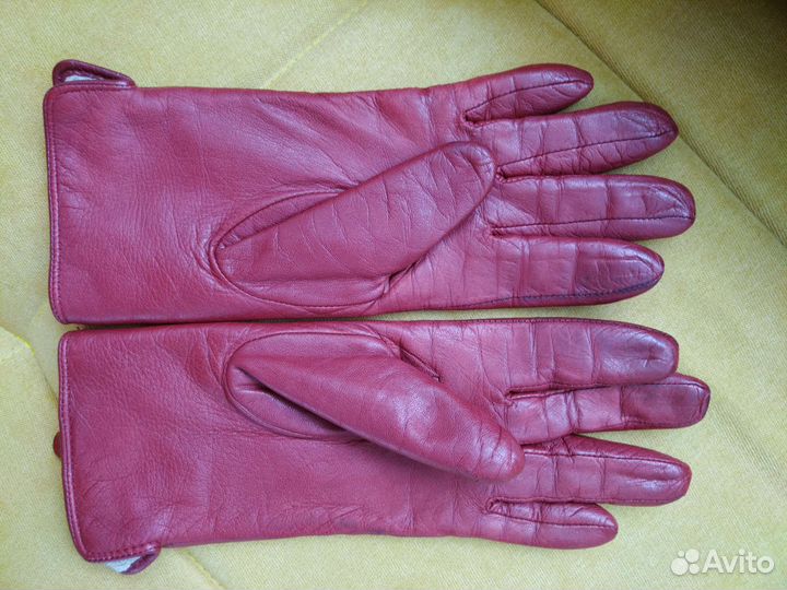 Перчатки кожаные