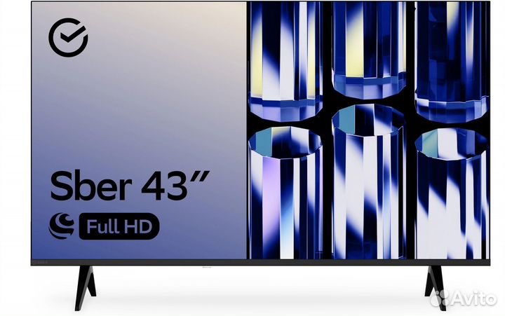Новый Телевизор Sber SDX-43F2012B, 43