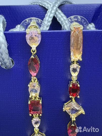 Swarovski серьги длинные gema