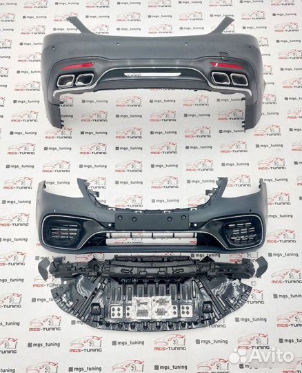 Обвес S63 AMG рестайлинг Mercedes S-class W222 амг