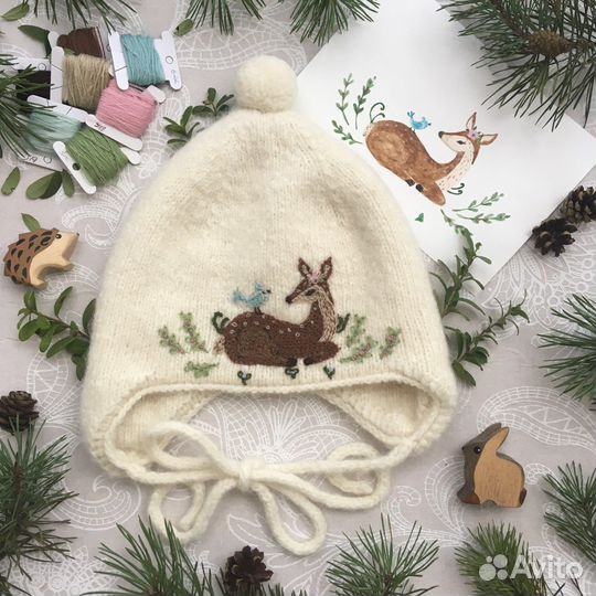 Вязаная зимняя шапка на заказ