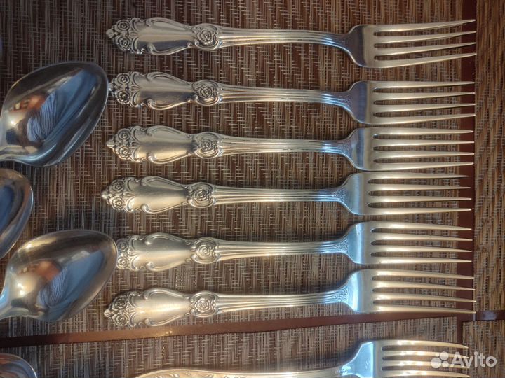 Набор столовых приборов мельхиор СССР