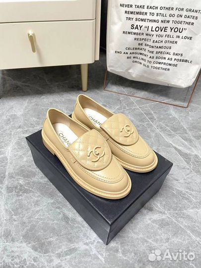 Лоферы chanel corduroy loafers