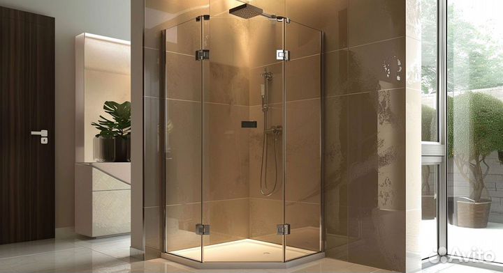 Кабина из стекла