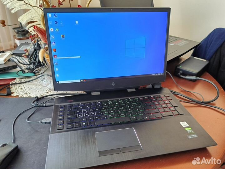 Ноутбук HP Omen 17 2070 super i7-10750h