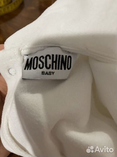 Детский комбинезон велюровый Moschino 3-6м