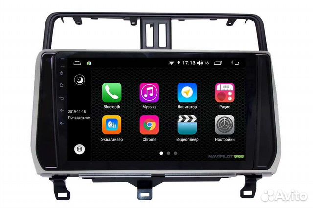 Штатная магнитола Land Cruiser Prado 2017+