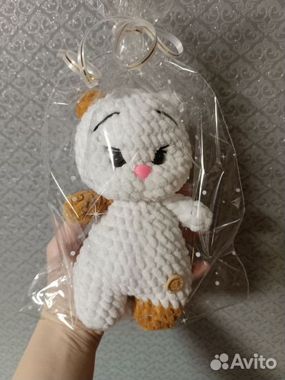 Котик ручной работы крючком