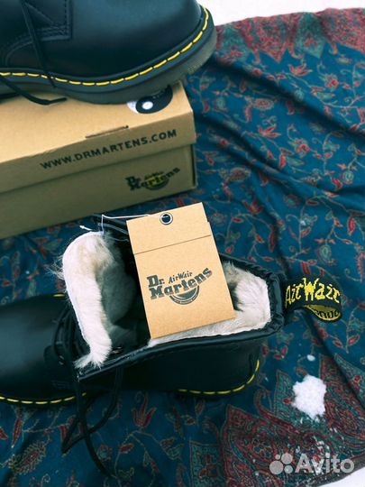 DR. martens теплые зимние с мехом 41 размера