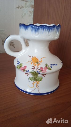 Старинный,антикварный подсвечник.Португалия