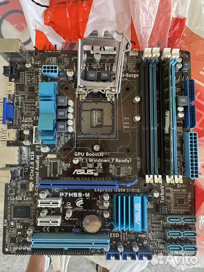 Материнская плата asus P7H55-M