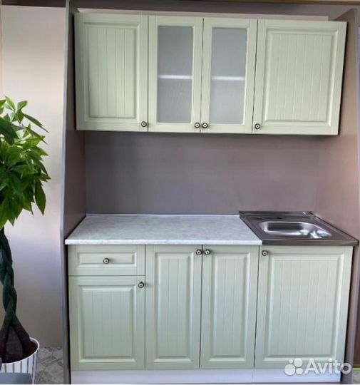 Кухня на 1,5 метра Фисташка