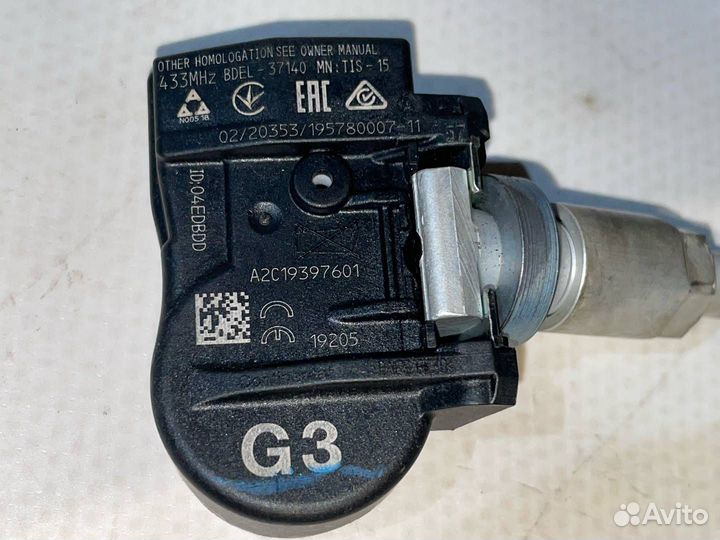 Датчик давления в шине Mazda CX-9 2 TC 2019