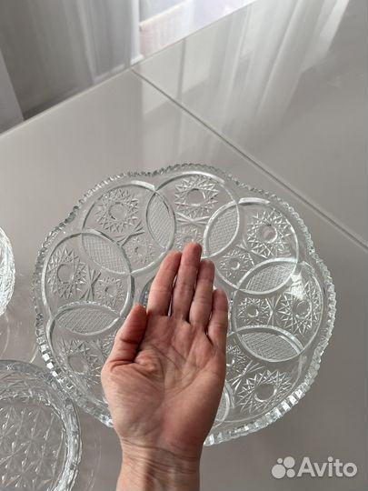 Хрустальные вазы, салатницы, конфетницы СССР