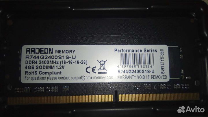 Оперативная память ddr4 4gb AMD
