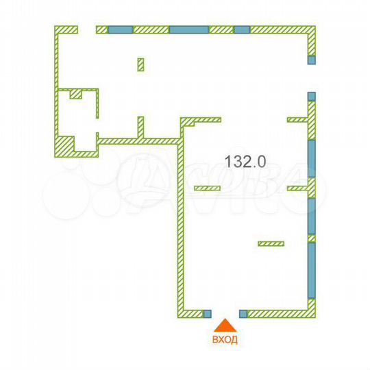 Сдам помещение свободного назначения, 132 м²