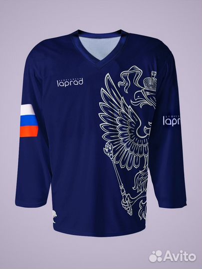 Хоккейный свитер (майка-цвет синий)