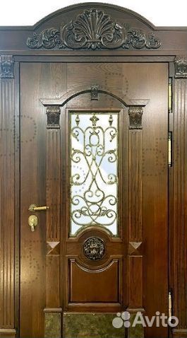 Парадная металлическая дверь с ковкой DD-035