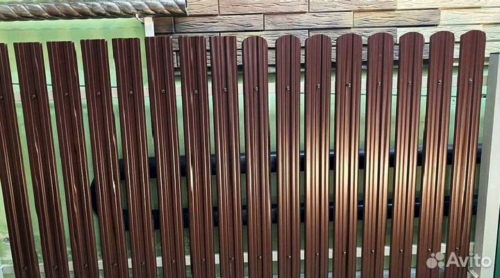 Металлический штакетник для забора металлический lаne 16,5х99