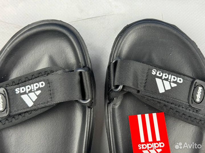 Мужские сандалии Adidas летние чёрные