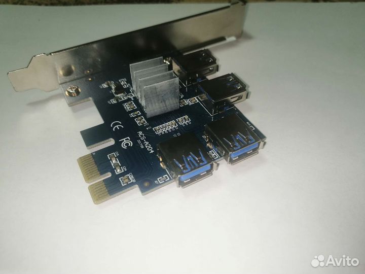 Разветвитель видеокарт Pci-E 1x-4x (для райзеров)