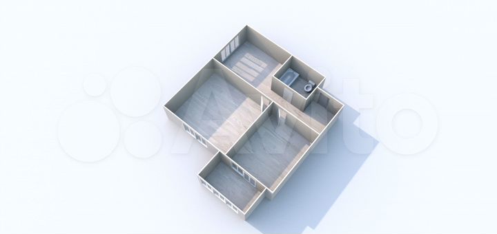 2-к. квартира, 44,6 м², 5/9 эт.