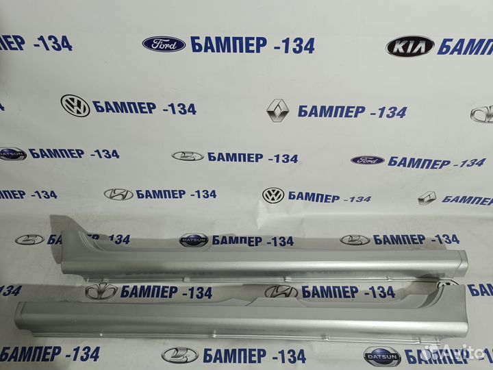 Накладки на пороги Лада калина 1 Платина-691