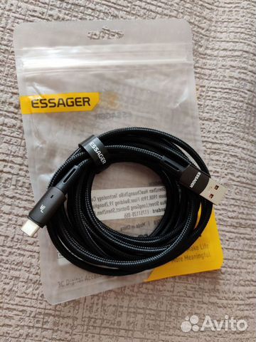 Кабель зарядки essager 7A USB-A to Type-C, 3 м