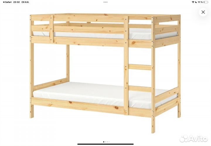 Двухярусная кровать IKEA икея