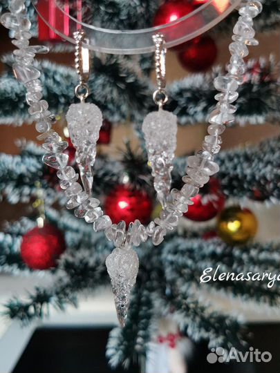 Комплект из бусин ручной работы Лэмпворк