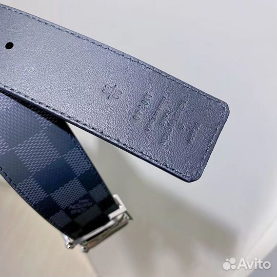 Ремень белый louis vuitton iconic 30 мм