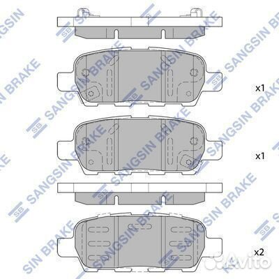 Колодки дисковые з. infiniti ex35/g35, nissan alti