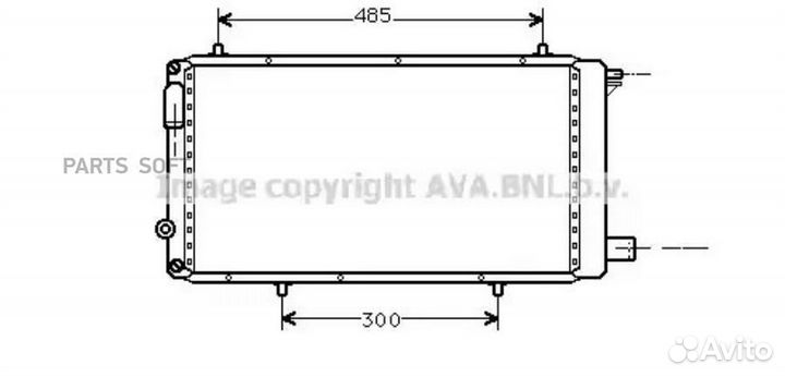 Радиатор охлаждения Ситроен С15 1985
