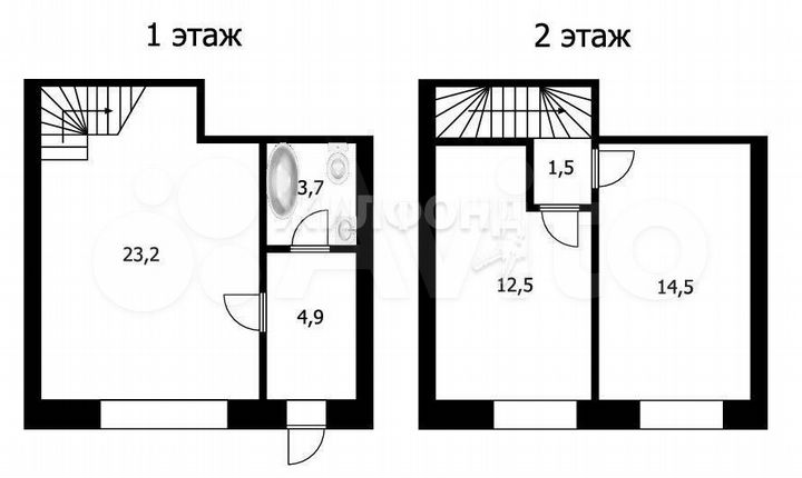 3-к. квартира, 60,3 м², 2/2 эт.